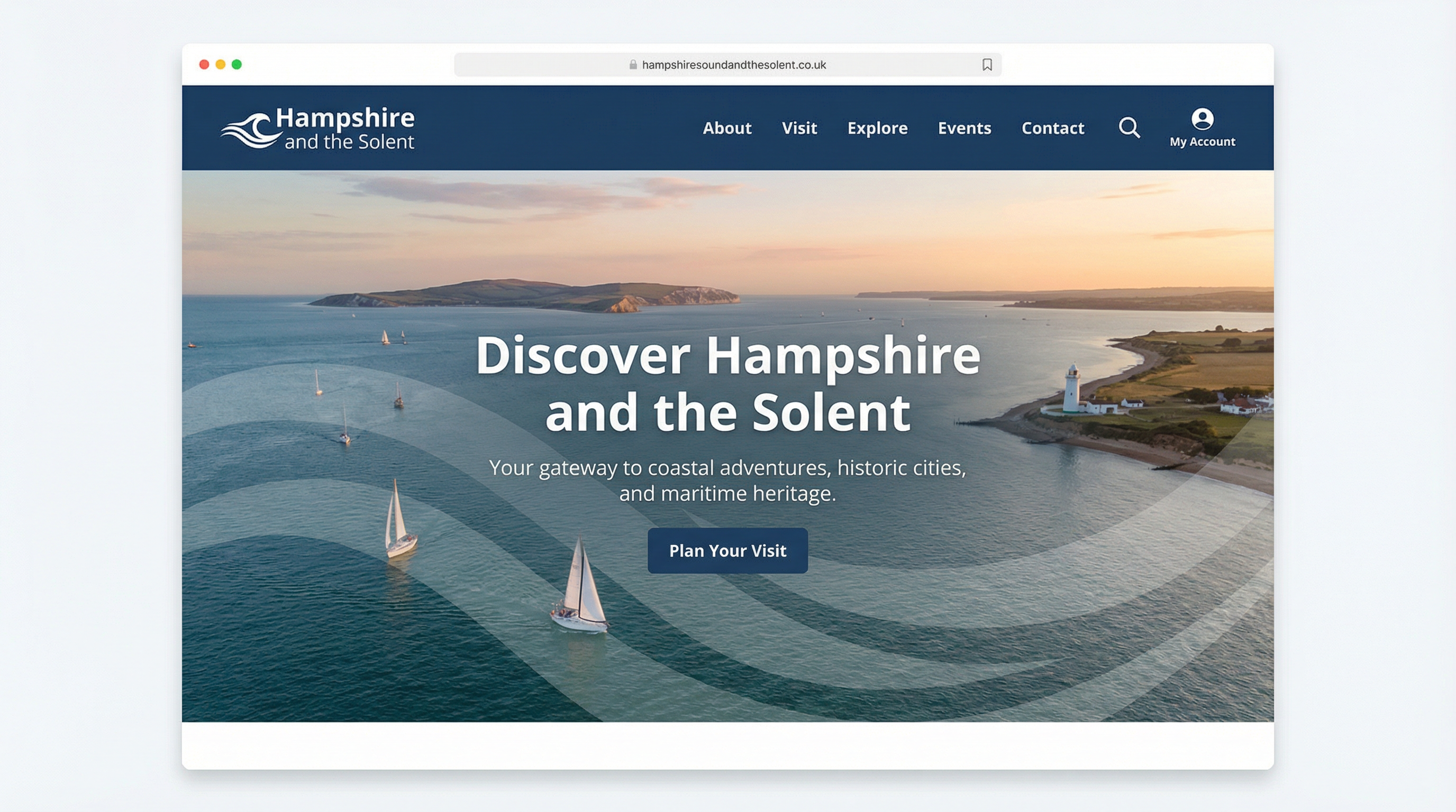 Website Header Mockup